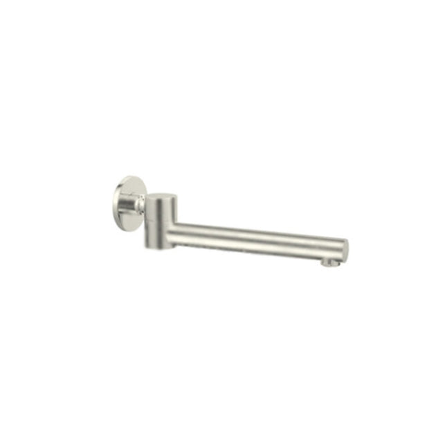 Nero Dolce Wall Mounted Swivel Bath Spout Brushed Nickel NR202BN -the-blue-space