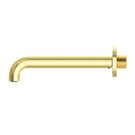Nero Mecca Basin/Bath Spout Only Brushed Gold side view | The Blue Space