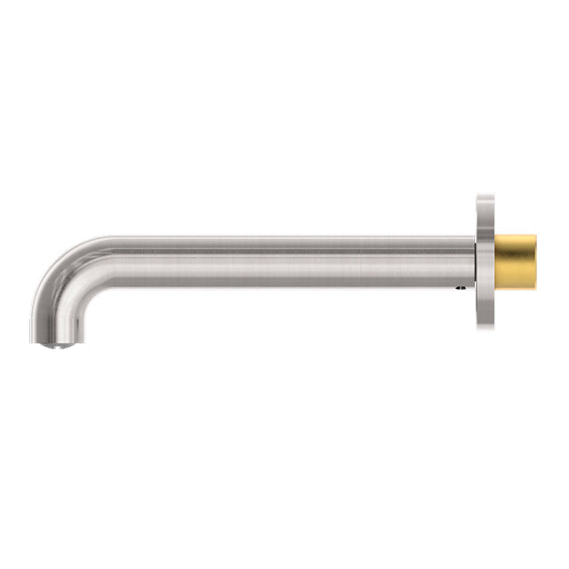 Nero Mecca Basin/Bath Spout Only Brushed Nickel side view | The Blue Space
