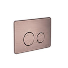 Angle Nero In Wall Toilet Push Plate Brushed Bronze NRPL001BZ - The Blue Space