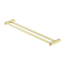 Nero New Mecca Double Towel Rail 600mm Brushed Gold NR2324dBG | The Blue Space