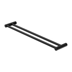 Nero New Mecca Double Towel Rail 600mm Matte Black NR2324dMB | The Blue Space