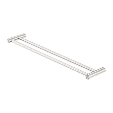 Nero New Mecca Double Towel Rail 800mm Brushed Nickel NR2330dBN | The Blue Space