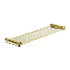 Nero New Mecca Metal Shower Shelf Brushed Gold NR2387aBG | The Blue Space