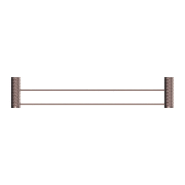 Shop Online Nero Opal Double Towel Rail 800mm Brushed Bronze NR2530dBZ - The Blue Space