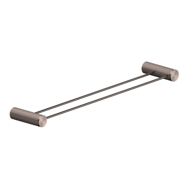 Nero Opal Double Towel Rail 800mm Brushed Bronze NR2530dBZ - The Blue Space