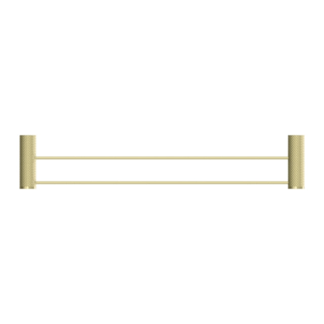 Buy Nero Opal Double Towel Rail 800mm Brushed Gold NR2530dBG - The Blue Space