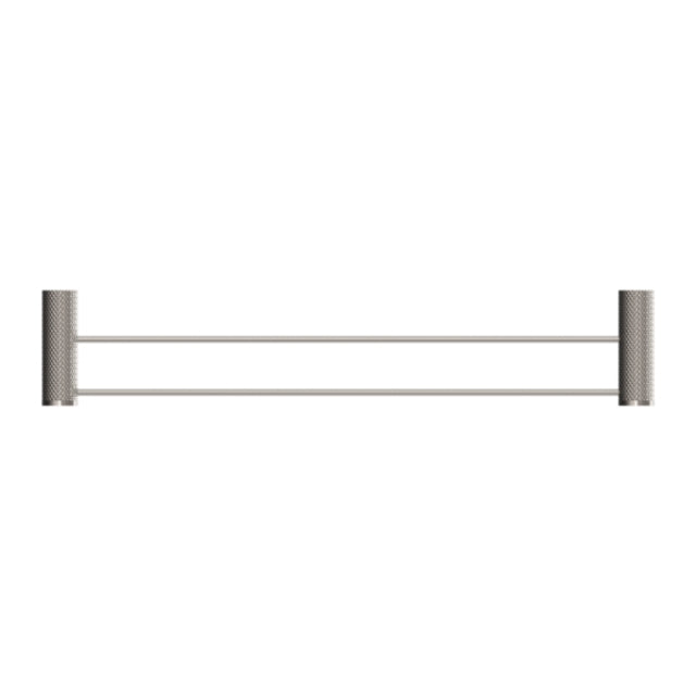 Buy Nero Opal Double Towel Rail 800mm Brushed Nickel NR2530dBN - The Blue Space