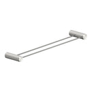 Nero Opal Double Towel Rail 800mm Brushed Nickel NR2530dBN - The Blue Space