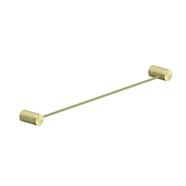 Nero Opal Single Towel Rail 800mm Brushed Gold NR2530BG - The Blue Space