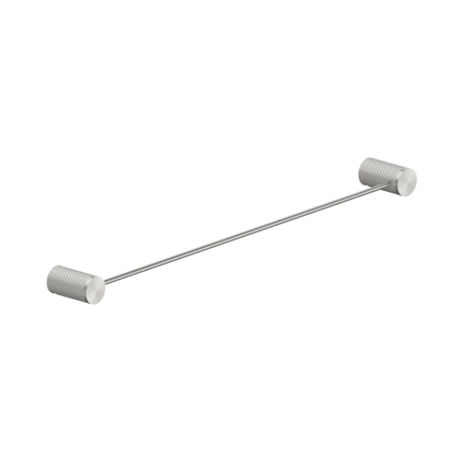 Nero Opal Single Towel Rail 800mm Brushed Nickel NR2530BN - The Blue Space