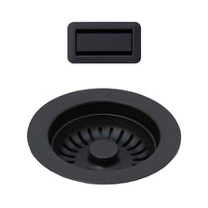 Seima black basket waste and overflow cap for kitchen sink