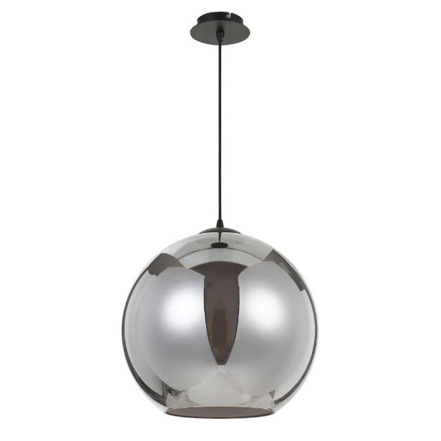 Telbix Bondi 40cm Pendant Light E27 Smoke BONDIPE40-SM - The Blue Space