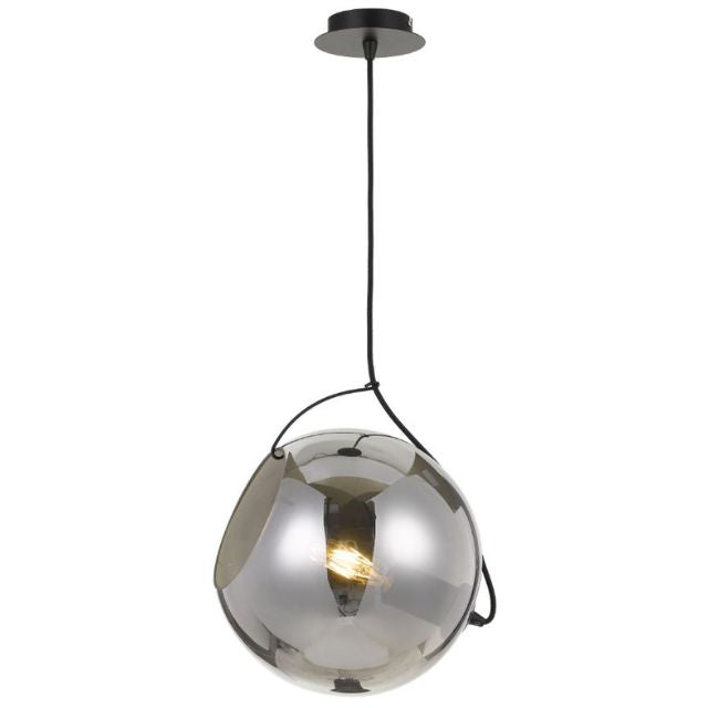 Telbix Bondi 40cm Pendant Light E27 Smoke BONDIPE40-SM - The Blue Space