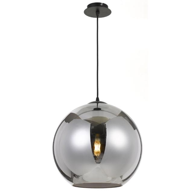 Telbix Bondi 40cm Pendant Light E27 Smoke BONDIPE40-SM - The Blue Space