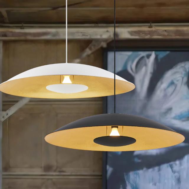 Telbix Daxia 60cm Pendant Light E27 Black DAXIAPE60-BKGD - The Blue Space