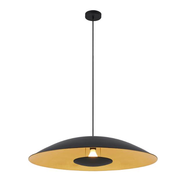 Telbix Daxia 80cm Pendant Light E27 Black DAXIAPE80-BKGD - The Blue Space