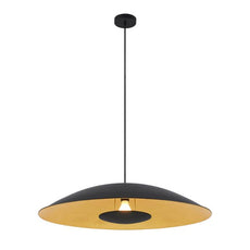 Telbix Daxia 80cm Pendant Light E27 Black DAXIAPE80-BKGD - The Blue Space