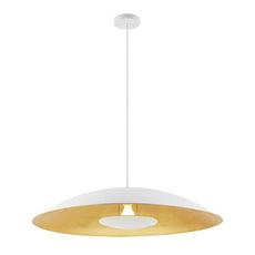 Telbix Daxia 80cm Pendant Light E27 White DAXIAPE80-WHGD - The Blue Space