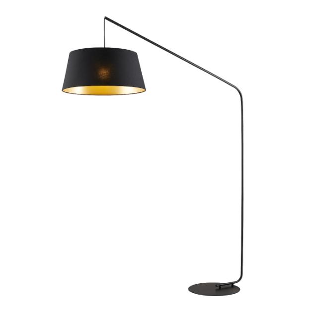 Telbix Downey Floor Lamp E27 Black DOWNEYFL-BK - The Blue Space