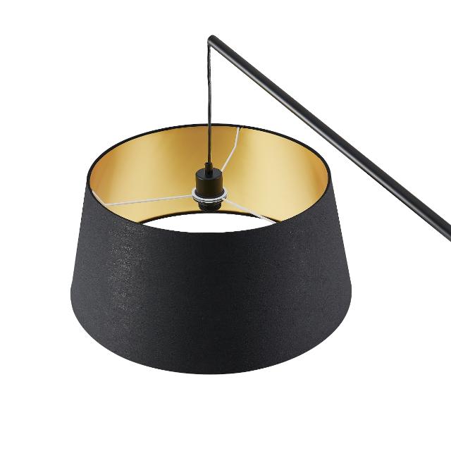 Telbix Downey Floor Lamp E27 Black DOWNEYFL-BK - The Blue Space