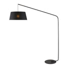 Telbix Downey Floor Lamp E27 Black DOWNEYFL-BK - The Blue Space