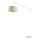 Telbix Downey Floor Lamp E27 White DOWNEYFL-WH - The Blue Space