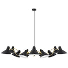 Telbix Farbon 12 Light Pendant E27 Black FARBONPE12-BK - The Blue Space