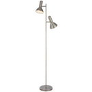 Telbix Hyvik 2 Light Floor Lamp E27 Nickel HYVIKFL2-NK - The Blue Space