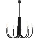 Telbix Joshua 8 Light LED Pendant Light Black JOSHUAPE8-BK - The Blue Space