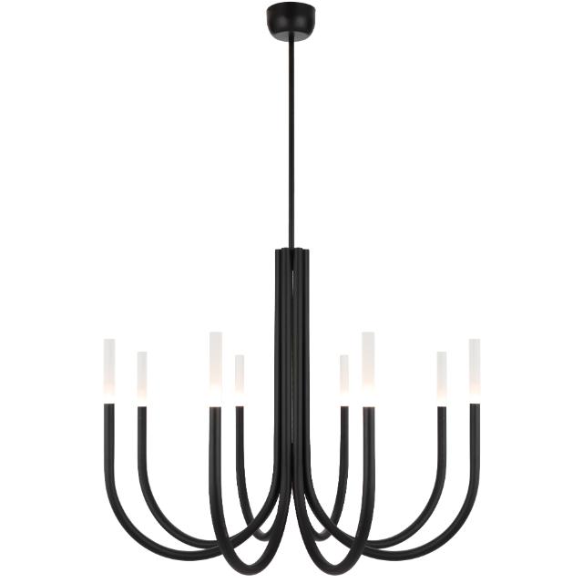 Telbix Joshua 8 Light LED Pendant Light Black JOSHUAPE8-BK - The Blue Space