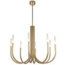 Telbix Joshua 8 Light LED Pendant Light Gold JOSHUAPE8-GD - The Blue Space