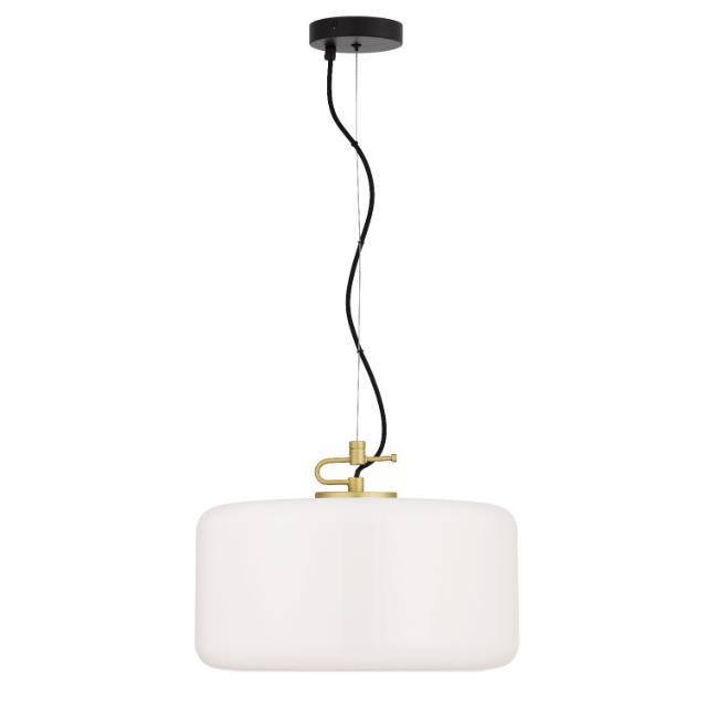 Telbix Korova Large Pendant Light E27 Opal KOROVAPEL-BRSOP - The Blue Space