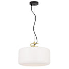 Telbix Korova Large Pendant Light E27 Opal KOROVAPEL-BRSOP - The Blue Space