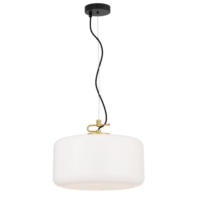 Telbix Korova Large Pendant Light E27 Opal KOROVAPEL-BRSOP - The Blue Space