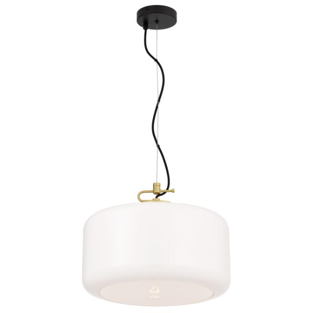 Telbix Korova Large Pendant Light E27 Opal KOROVAPEL-BRSOP - The Blue Space