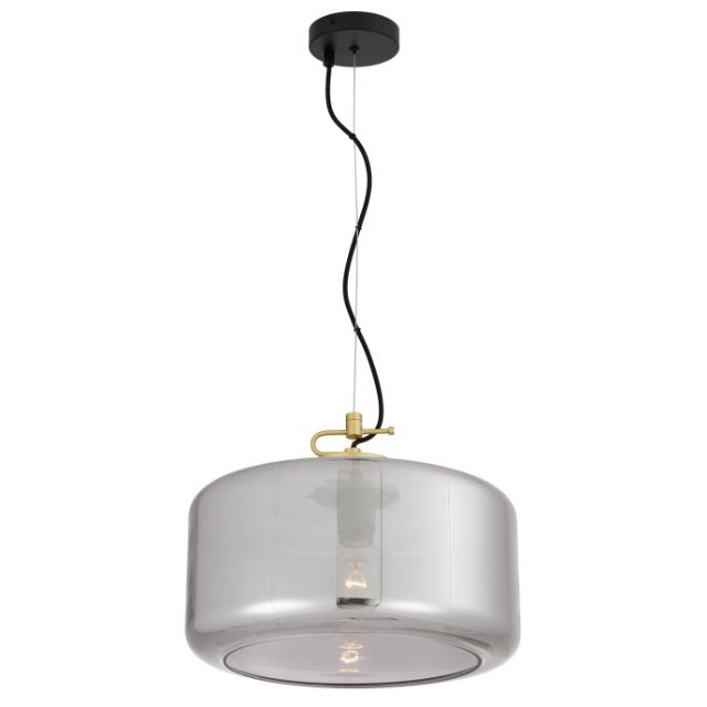 Telbix Korova Large Pendant Light E27 Smoke KOROVAPEL-BRSSM - The Blue Space