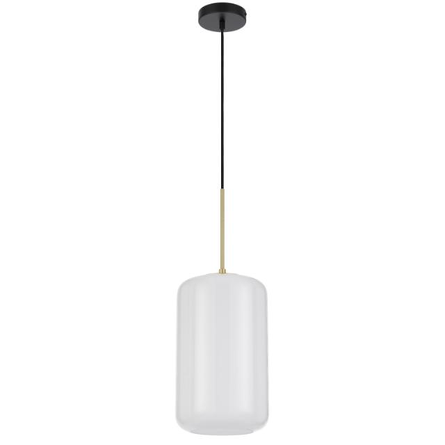 Telbix Korova Medium Pendant Light E27 Opal KOROVAPEM-BRSOP - The Blue Space