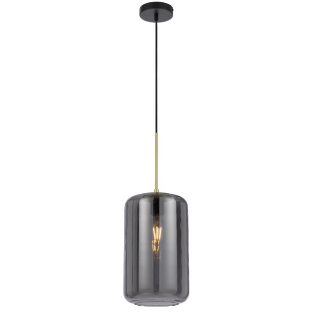 Telbix Korova Medium Pendant Light E27 Smoke KOROVAPEM-BRSSM - The Blue Space