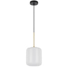 Telbix Korova Small Pendant Light E27 Opal KOROVAPES-BRSOP - The Blue Space