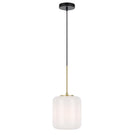 Telbix Korova Small Pendant Light E27 Opal KOROVAPES-BRSOP - The Blue Space