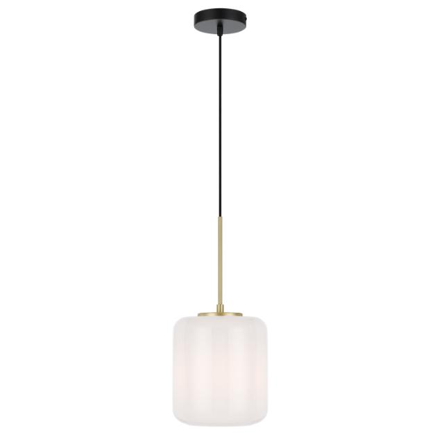 Telbix Korova Small Pendant Light E27 Opal KOROVAPES-BRSOP - The Blue Space