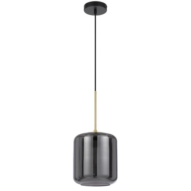 Telbix Korova Small Pendant Light E27 Smoke KOROVAPES-BRSSM - The Blue Space