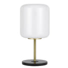 Telbix Korova Table Lamp E27 Opal KOROVATL-BRSOP - The Blue Space