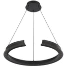 Telbix Lucid Pendant Light Round LED Black LUCIDPE065-BK - The Blue Space