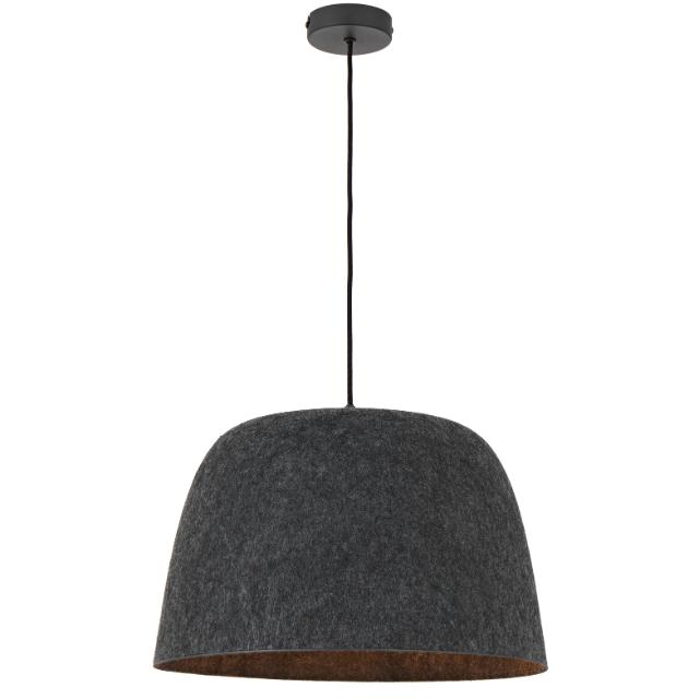 Telbix Malin Felt Pendant Light E27 Black MALINPE-BK - The Blue Space