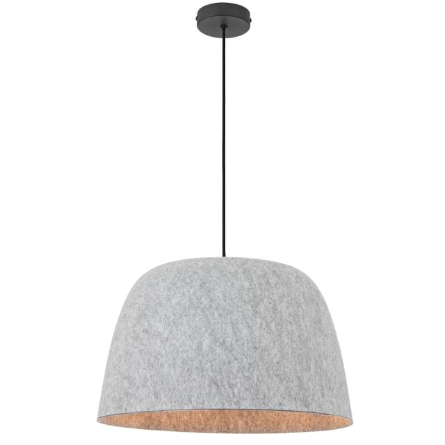 Telbix Malin Felt Pendant Light E27 Grey MALINPE-GY - The Blue Space