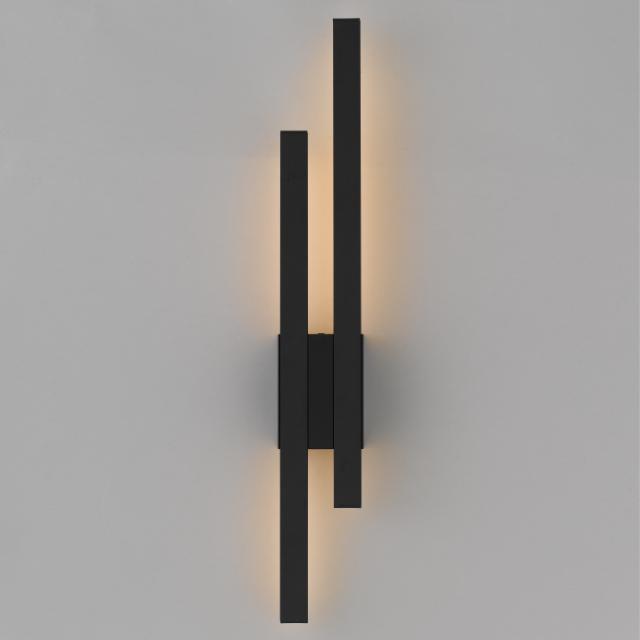 Telbix Masto Exterior Wall Light LED Black MASTOWB2-BK83 - The Blue Space