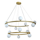 Telbix Ovaria 13 Light Pendant Light G9 Gold OVARIAPE13-GDOP - The Blue Space