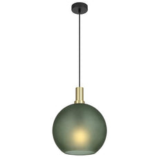 Telbix Patino 30cm Pendant Light E27 Green PATINOPE30-GN - The Blue Space